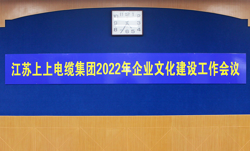 上上電纜召開(kāi)2022年企業(yè)文化建設(shè)工作會(huì)議